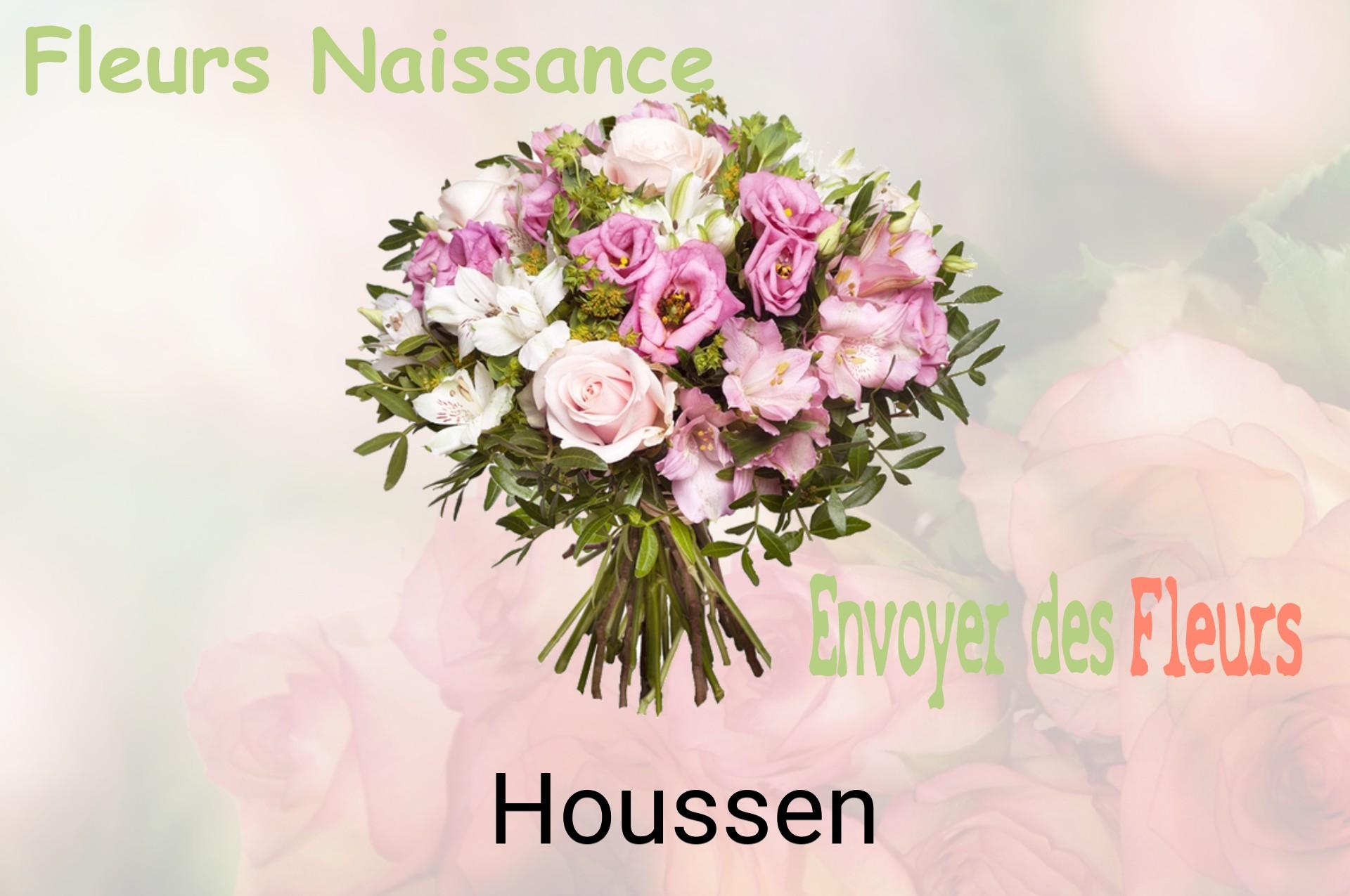 Bouquet de fleurs de naissance livré à Houssen